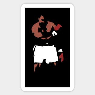 Muhammad Ali Abstract Iconic Pose Sticker